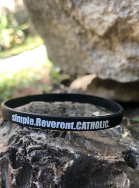 simple.Reverent.CATHOLIC Silicone Wristband