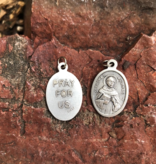 St Thomas Aquinas Oxidized Medal