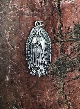 1.5" Guadalupe Oxidized Medal