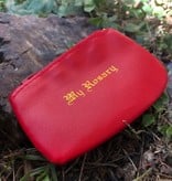 Red Zippered Rosary  Case