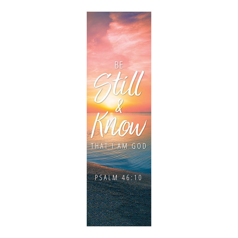 Be Still & Know Cloth Banner 18"X5'
