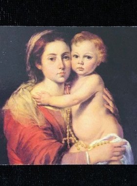 Misterios Del Santo Rosario Prayer Card