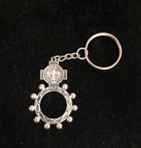 St Benedict Rosary Ring Keychain