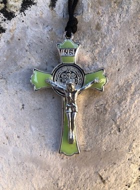 Turquoise Cross Keychain - The ACTS Mission Store