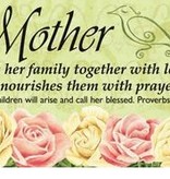 A Mother Prayer Card