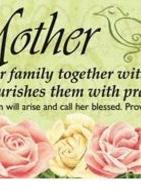 A Mother Prayer Card