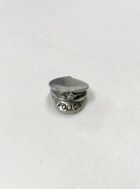 Police Cap Metal Charm