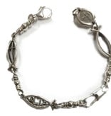 Combo Link Sterling Silver Bracelet