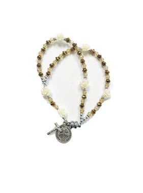St. Benedict Rose Rosary Bracelet