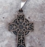 1" Sterling Silver Celtic Cross Pendant