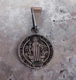 1/2" Sterling Silver St Benedict Pendant