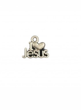I love Jesus Metal Charm