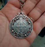 St Benedict Large Medal Keychain
