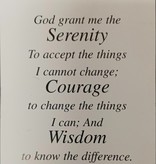 Serenity Prayer Holy Card