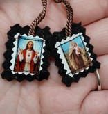 1" Sacred Heart/Our Lady of Mt Carmel  Felt Scapular