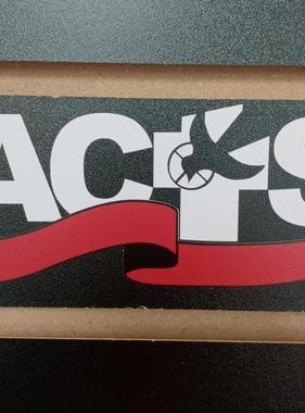 ACTS Red Ribbon Logo Decal