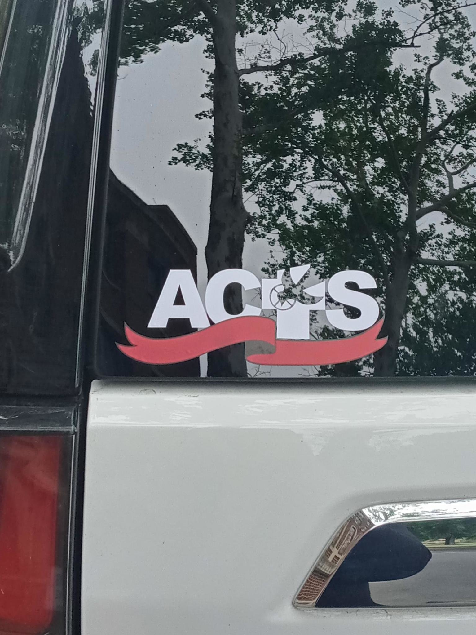 ACTS Red Ribbon Logo Decal