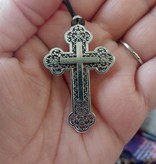 2" Budded Cross Pendant w/cord