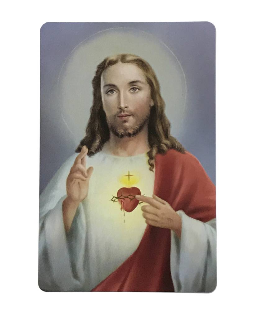 Sacred Heart of Jesus Wallet Prayer Card