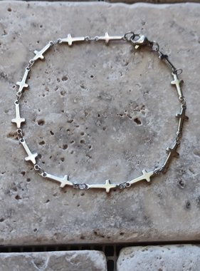 Stainless Steel Cross Bracelet