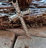 Rope Cross Pendant w/Cord