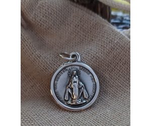 Miraculous Medal Round Sterling Silver 