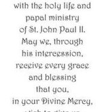 St. John Prayer Card