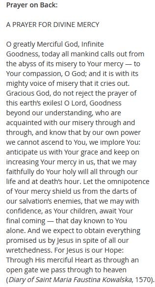 A Prayer For Divine Mercy