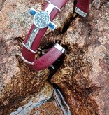 St Ben Leather Cross Bracelet