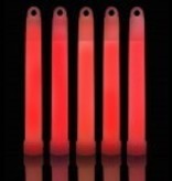 6" Red Glowstick w/Cord (25 Pack)