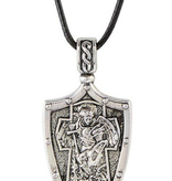 St Michael Shield Pendant w/Cord