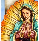 Our Lady of Guadalupe Standing Wood Plaque