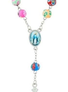 Knotted Cord Rosary Bracelet-Blue - The ACTS Mission Store