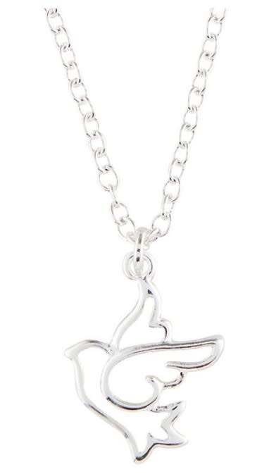 Personalised Sterling Silver Dove Necklace By Hurleyburley |  notonthehighstreet.com