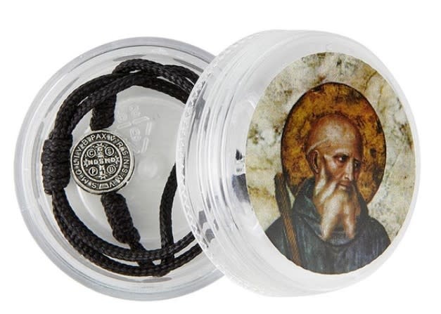 St Benedict Black Bracelet w/case