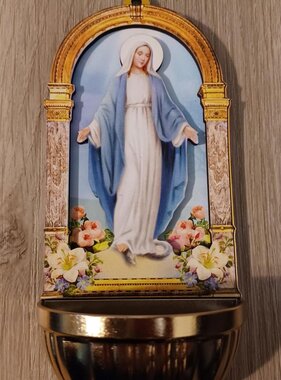 Our Lady of Grace 3D Holy Water Font