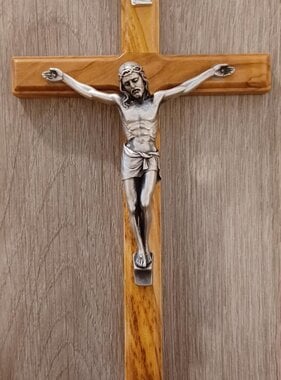 8" Olivewood Crucifix