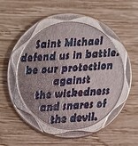 St Michael Red Pocket Token