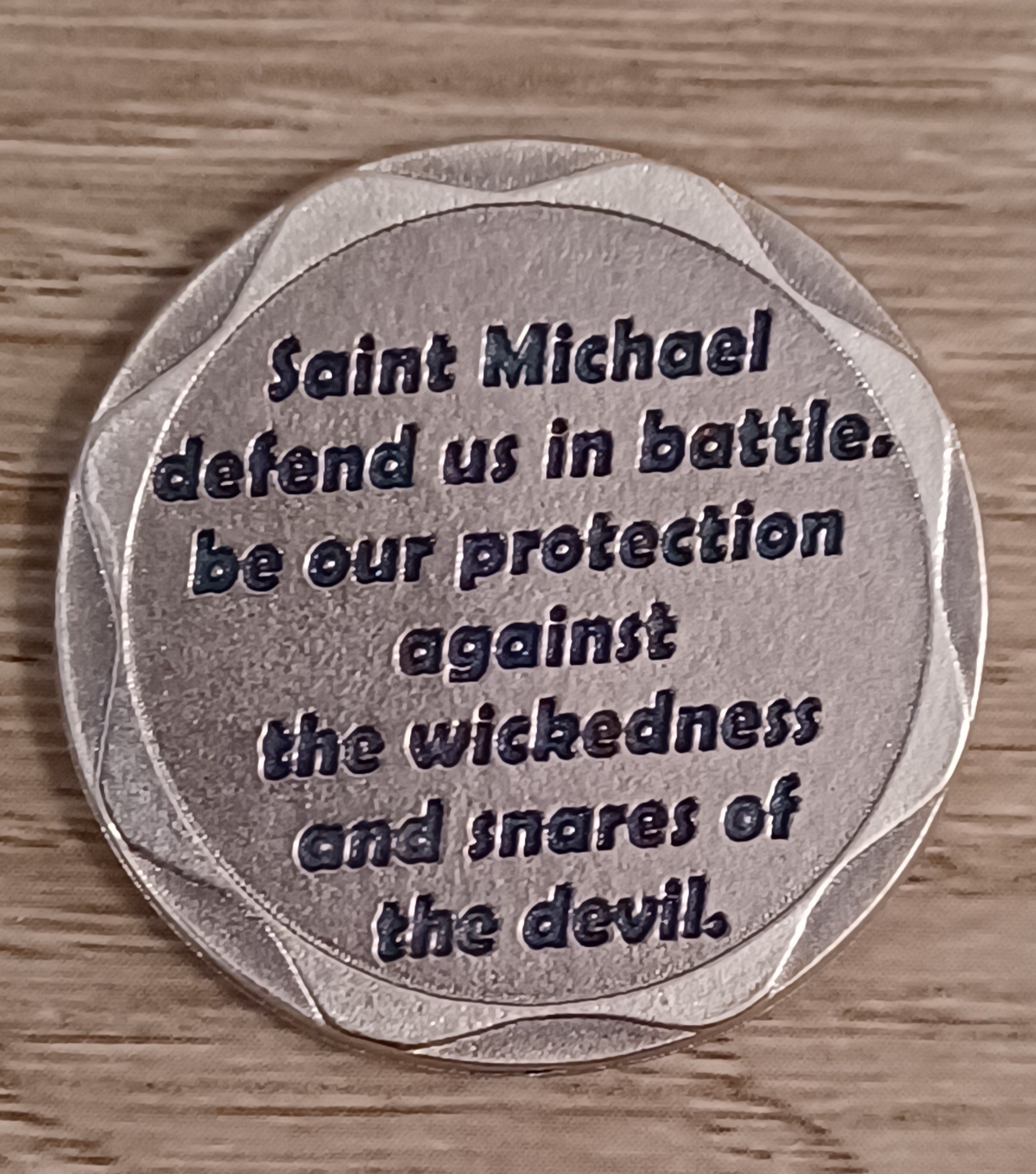 St Michael Red Pocket Token