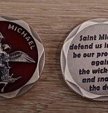 St Michael Red Pocket Token