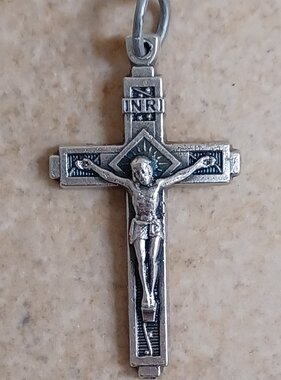 1" Fatima Crucifix w/Cord