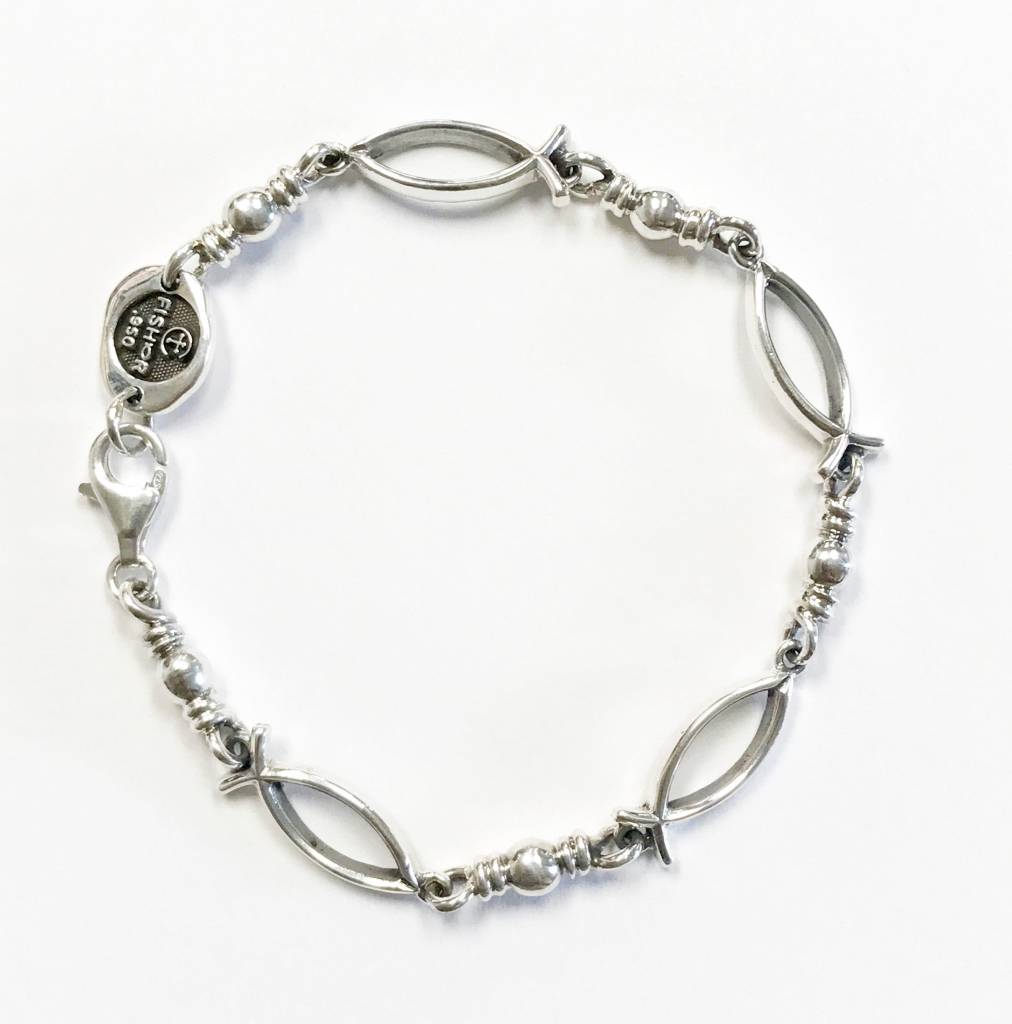 Ichthus Link SS Bracelet 7.5"