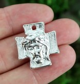 3/4" Face of Jesus Pendant w/Chain