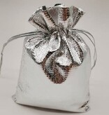 Silver Drawstring Gift Bag 4" X 3"