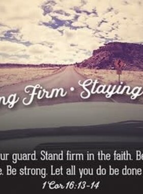Standing Firm-Staying Strong Prayer Card