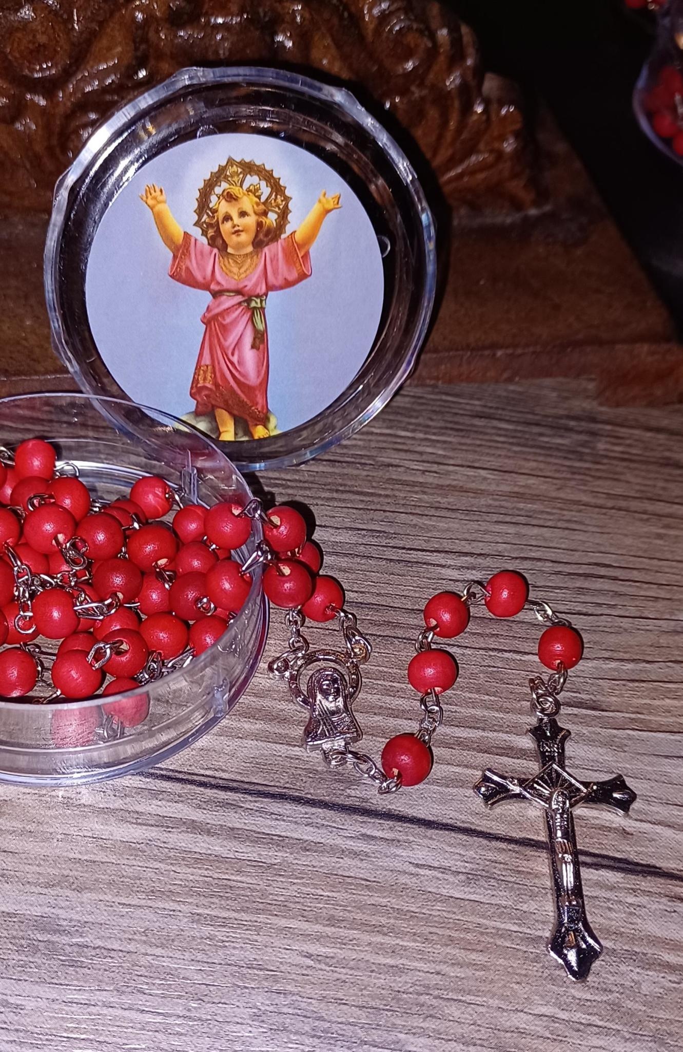 Rose Scented Holy Child Rosary w/case