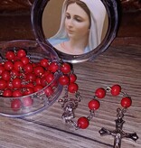 Rose Scented Medjugorje Rosary w/case