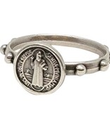 St Benedict Medium Rosary Ring