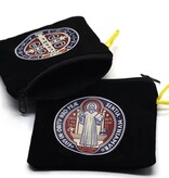 St Benedict Zippered Rosary Pouch