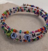 Faith Multi-Color Wrap Bracelet
